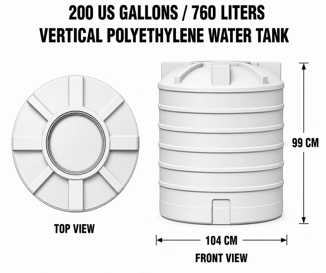 200 USG dimensions