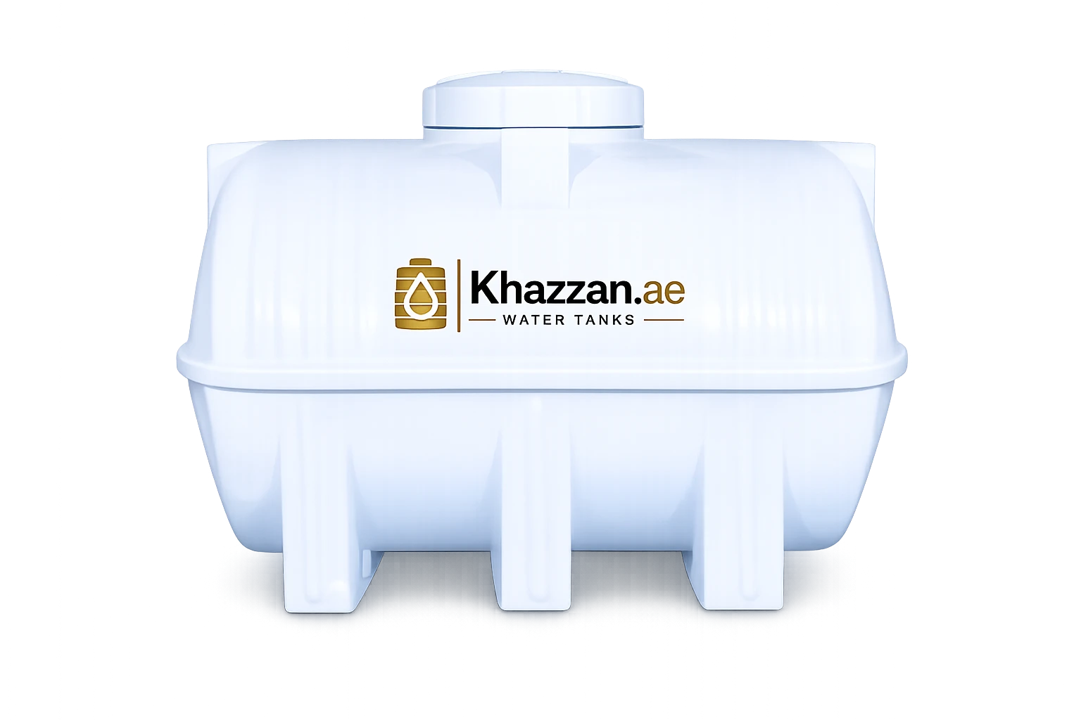 100 USG horizontal plastic water tank