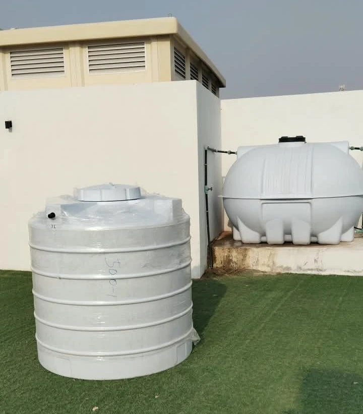 Water Tank Replacement in Al Awir 1, Dubai: 1000 USG Horizontal to 500 USG Vertical